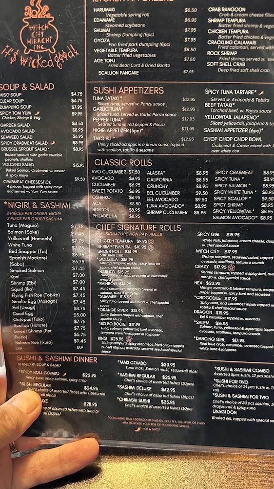 Witch City Hibachi, Inc. Menu image 2